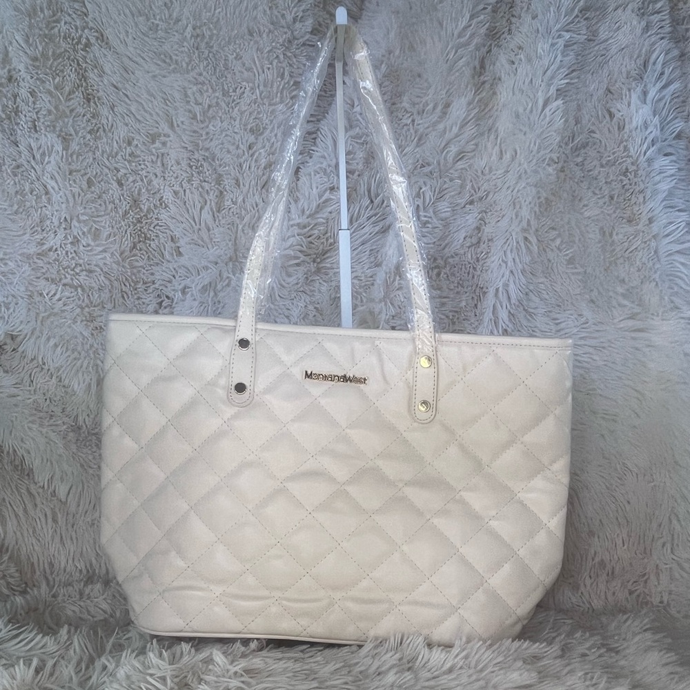 Montana West white tote bag